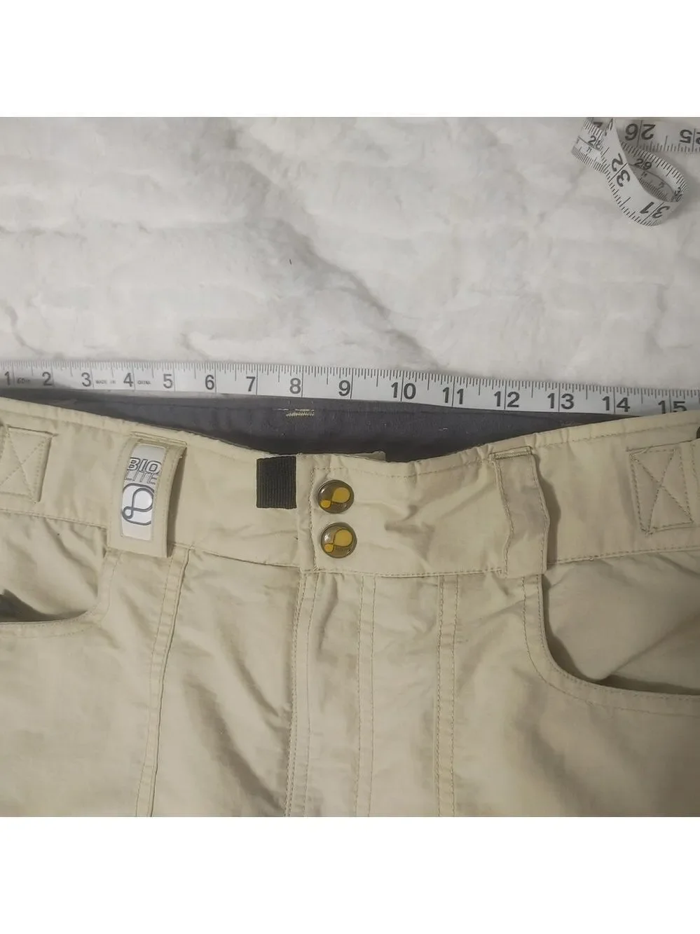 Burton Snowboards Men's Bio Lite Beige Cargo Snow Pants Med